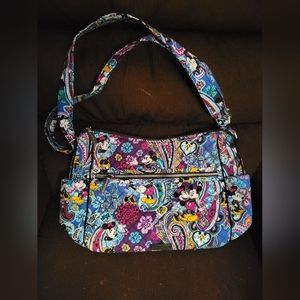 Vera Bradley Disney Large Crossbody New/Never Used Mickey's Paisley Celebration